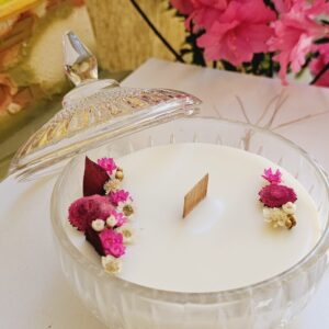 Vela aromática em Potiche de Cristal 180g