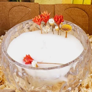 Vela Aromática/Perfumada em Mini Bowl De Cristal