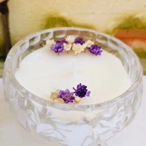 Vela Aromática/Perfumada em Mini Bowl De Cristal