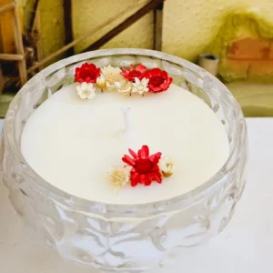 Vela Aromática/Perfumada em Mini Bowl De Cristal