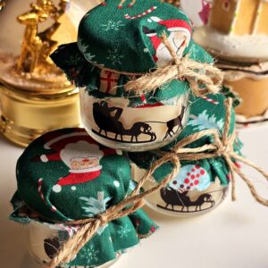 Lembrancinha Vela Aromática Natalina com tecido